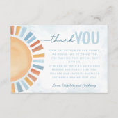 サンシャイン ありがとうカード 手紙 メモ エンクロージャーカード (正面)