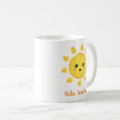 サンシャイン こんにちは 太陽 ポジティブ コーヒーマグカップ (正面右)
