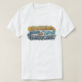 サンシャイン+ちょっとしたハリケーン 楽しいコミックデザイン Tシャツ