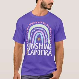 サンシャイン&カポエイラかわいいレインボーギフトfor女性 tシャツ
