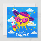 サンシャイン サマー グリーティング カード (正面)