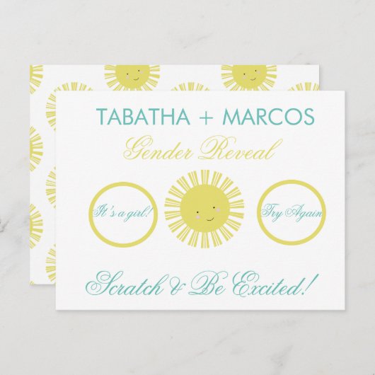 サンシャイン・ジェンダーがDIYスクフェイクラッチカードを公開 案内ポストカード (正面/裏面)