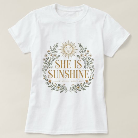 サンシャイン デザイン ユニーク Tシャツ (デザイン正面)