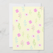 サンシャイン・パーティー招待状、我が家の小さな太陽 招待状 (裏面)