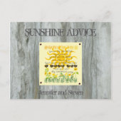 サンシャイン |ブライダルシャワーアドバイスカード アドバイスカード (裏面)