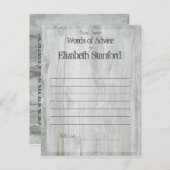 サンシャイン |ブライダルシャワーアドバイスカード アドバイスカード (正面/裏面)