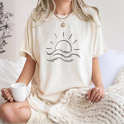 サンシャイン ポジティブ ヴァイブス サマー Tシャツ