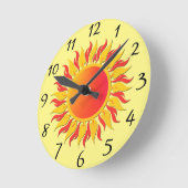 サンシャイン ラウンド壁時計 (傾斜)