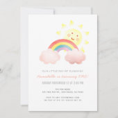 サンシャイン&レインボーガール1st誕生日パーティー 招待状 (正面)