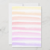 サンシャイン&レインボーガール1st誕生日パーティー 招待状 (裏面)