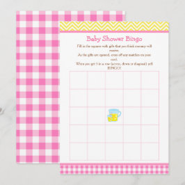 サンシャイン&レモネードピンク&イエロービンゴ 招待状