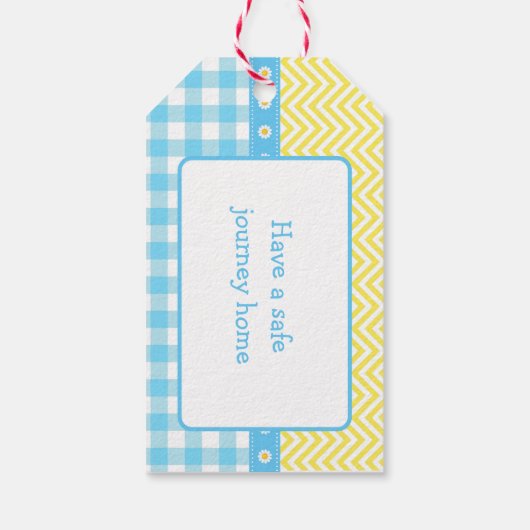 サンシャイン&レモネードブルー&イエローギフトラベル ギフトタグ (裏面)