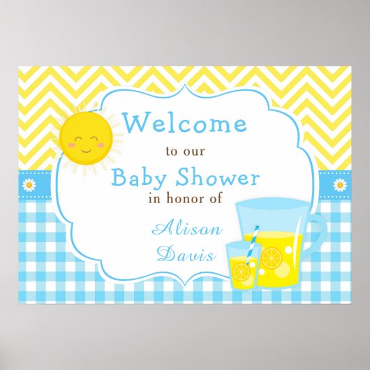 サンシャイン&レモネードブルー&イエローシャワーパーティー ポスター (正面)