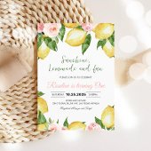 サンシャイン レモンエードと楽しいレモン誕生日 招待状