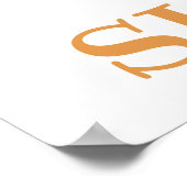 サンシャイン、月、虹、星のウェルカムサイン ポスター (角)