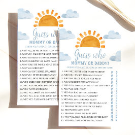 サンシャイン「誰を当てろ…」 赤ちゃんシャワーゲーム