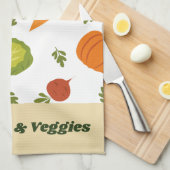 サンシャイン&野菜かわいいキッチンタオル キッチンタオル (四つ折り)