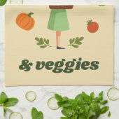 サンシャイン&野菜キッズキッチンタオル キッチンタオル (折り畳み)