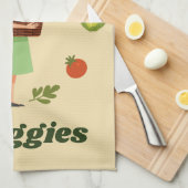 サンシャイン&野菜キッズキッチンタオル キッチンタオル (四つ折り)