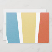 サンシャイン 1歳の誕生日 ボーホー ワン イン ザ サン 写真 招待状 (裏面)