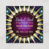 サンシャインOMエネルギーマジカルライトジオメトリスクエア スクエア名刺 (裏面)