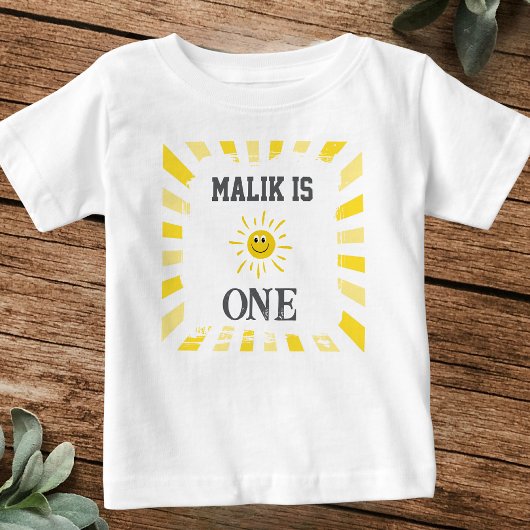 サンシャインTシャツ 子供の1歳の誕生日パーティー ベビーTシャツ