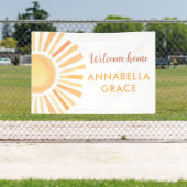 サンシャイ男女兼用ンウェルカムホームベビー 横断幕 (インサイチュ)