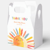 サンシャイ男女兼用ンベビーシャワー フェイバーボックス (見開き)