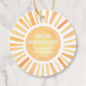 サンシャイ男女兼用ン1歳のパーティー フェイバータグ (正面)