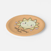 サンシャパーソナライズされたインハッピーバースデー紙プレート ペーパープレート (アングル)