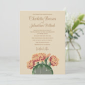 サンショウサボテンエレガントの花結婚サボテン 招待状 (スタンド正面)