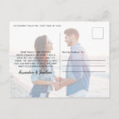 サンシーサーフフォト婚約発表 案内ポストカード (裏面)