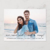 サンシーサーフフォト婚約発表 案内ポストカード (正面)