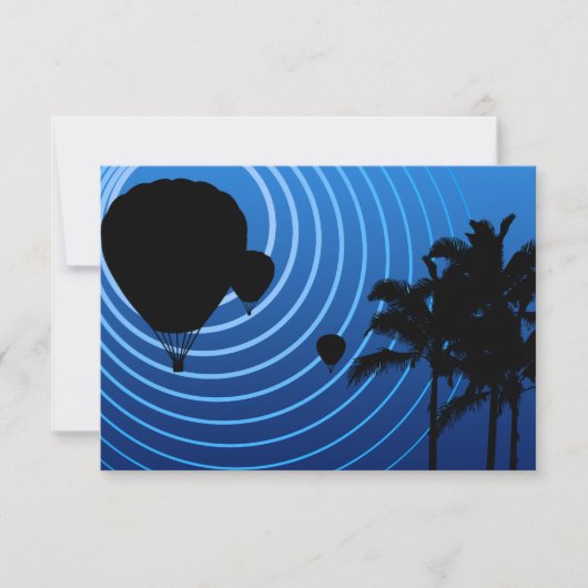 サンシーンの熱気球 招待状 (正面)