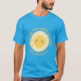 サンシ感謝していュユー先生モダン エレガント Tシャツ