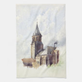 サンジェルマンデプレスチャーチパリ キッチンタオル (縦)