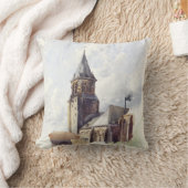 サンジェルマンデプレスチャーチパリ クッション (ブランケット)