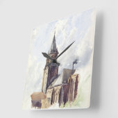 サンジェルマンデプレスチャーチパリ スクエア壁時計 (傾斜)