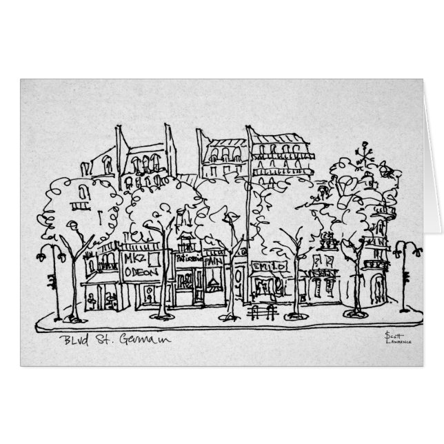 サンジェルマンデプレ|パリ，フランス (正面横)