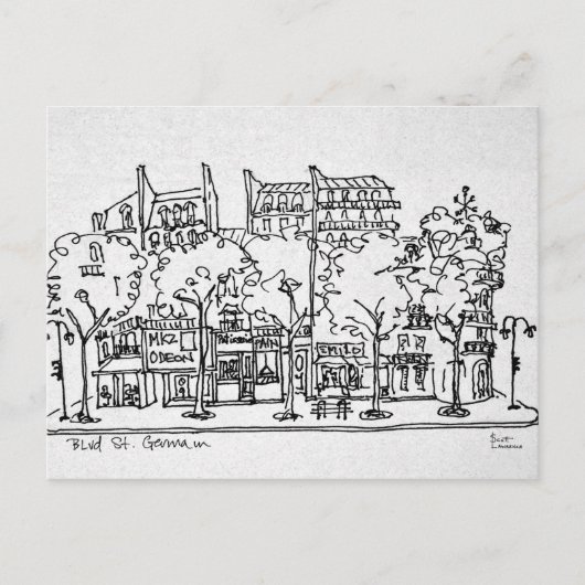 サンジェルマンデプレ |フランス,パリ ポストカード (正面)