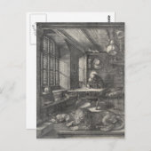 サンジェロームの彼の勉強by Albrecht Durer ポストカード (正面/裏面)