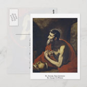 サンジェローム、サンジェロニモby Jusepe De Ribera ポストカード (正面/裏面)