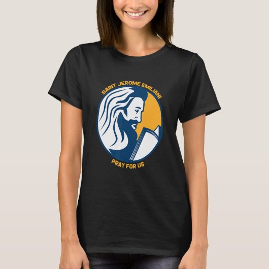 サンジェロームEmilianiカトリック守護聖人コンフィ Tシャツ (正面)