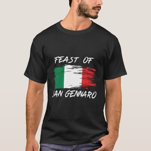 サンジェンナロ衣装リトルイタリアニューヨークの饗宴 Tシャツ (正面)