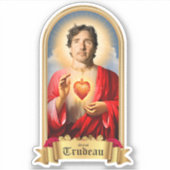 サンジャスティントルドー祈りの言葉キャンドル シール (正面)