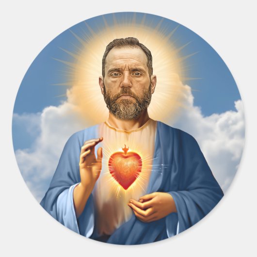 サンジャックスミス祈りの言葉キャンドル ラウンドシール (正面)