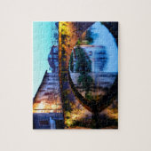 サンジャン・ピエド・ド・ポートの中世の橋 ジグソーパズル (縦)