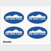 サンジュアンズお願い 楕円形シール (シート)