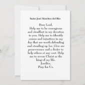 サンジョゼルイスサンチェデルリオカード カード (裏面)