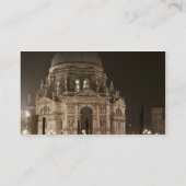 サンジョルジョマギョア川を渡る夜景 名刺 (裏面)